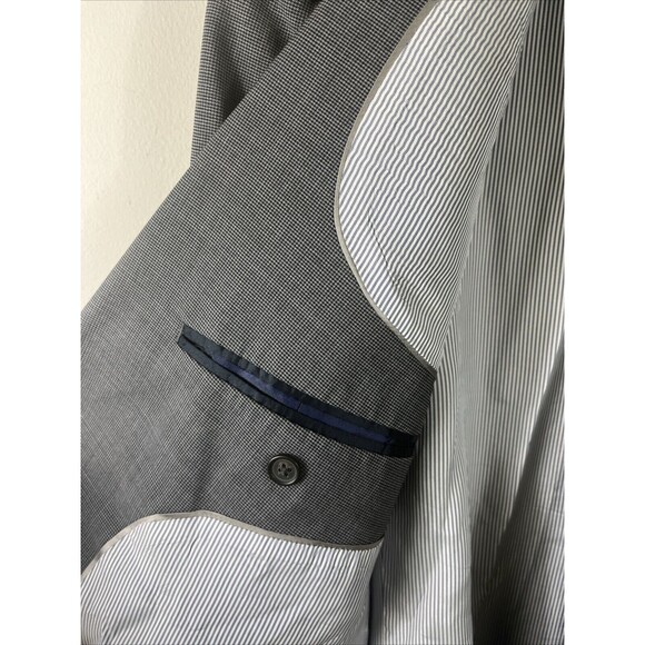 Brooks Brothers Blazer 45R Explorer Madison Fit Sport Jacket Gray Houndstooth - Picture 3 of 11